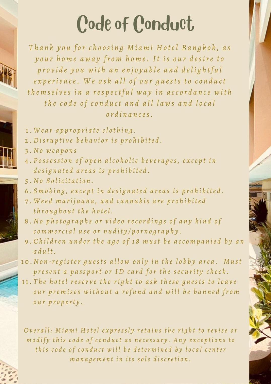 Miami Hotel Bangkok Exterior foto